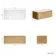 Sorrento Fluted Country Oak Wall Hung Drawer Vanity with Marble Top 1000mm - Excludes Counter Top Basin