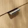 Sicily Fluted Country Oak Side Cabinet Unit 300mm - Chrome Handles