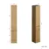 Sicily Fluted Country Oak Floor Standing Tall Cabinet Unit 1900x300mm - Chrome Handles