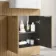 Sicily Fluted Country Oak Combination Vanity Basin and Tucson Toilet 1200mm - Chrome Handles - Right Handed