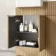 Sicily Fluted Country Oak Basin Vanity with Marble Top & Back To Wall Unit 1000mm (Excludes Toilet) - Chrome Handles