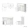 Sicily Fluted?Coastal White Vanity Basin and Tucson Toilet 1200mm - Brass Accents - Right Handed