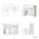 Sicily Fluted?Coastal White Vanity Basin and Utah Comfort Toilet 1200mm - Chrome Handles - Right