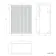Sicily Fluted Black Walnut Combination Vanity Basin 1500mm (Excludes Toilet) - Brushed Brass Accents