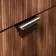 Sicily Fluted Black Walnut Side Cabinet Unit 300mm - Chrome Handles