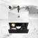 Malta Fluted Matt Black Wall Hung Basin Drawer Vanity 500mm