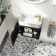Cayman Black Oak Cloakroom Wall Hung Slimline Basin Vanity 440mm - Brushed Brass Accents