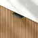 Cayman Natural Oak Cloakroom Wall Hung Slimline Basin Vanity 440mm - Black Accents