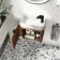 Cayman Natural Walnut Cloakroom Wall Hung Slimline Basin Vanity 440mm - Black Accents