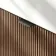 Cayman Natural Walnut Cloakroom Wall Hung Slimline Basin Vanity 440mm - Black Accents