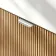 Cayman Natural Oak Cloakroom Wall Hung Slimline Basin Vanity 440mm - Chrome Handle