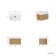 Cayman Natural Oak Wall Hung Slimline Basin Drawer Vanity 600mm - Chrome Handle