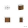 Cayman Natural Walnut Cloakroom Wall Hung Slimline Basin Vanity 440mm - Chrome Handle