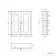 Cotton White Wall Hung Mirror Cabinet 700x600mm