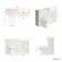 Monaco Cotton White Combination Vanity Basin and Miami Toilet 1200mm - Brushed Brass Accents