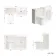 Monaco Cotton White Combination Vanity Basin and Tucson Toilet 1200mm - Brushed Brass Accents