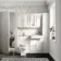 Monaco Cotton White Vanity Basin with Marble Top 1200mm (No Pan & Cistern) - Brushed Brass Accents
