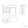Monaco Cotton White Vanity Basin with Marble Top 1200mm (No Pan & Cistern) - Brushed Brass Accents