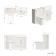 Monaco Cotton White Combination Vanity Basin and Tucson Toilet 1200mm - Brass Knurled Handles
