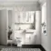 Monaco Cotton White Vanity Basin with Marble Top 1200mm (No Pan & Cistern) - Brass Knurled Handles