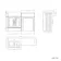 Monaco Cotton White Vanity Basin with Marble Top 1200mm (No Pan & Cistern) - Brass Knurled Handles