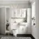 Monaco Cotton White Vanity Traditional Basin and Kansas Toilet Wooden Seat 1200mm - Knurled Handles