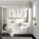 Monaco Cotton White Vanity Traditional Basin and Hudson Toilet Wooden Seat 1500mm - Knurled Handles