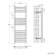 Barcelona Electric Brushed Brass Straight Heated Towel Rail 1200x400mm