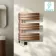Seville Electric Brushed Copper Designer Flat Panel Heated Towel Rail 800x600mm