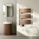Seville Electric Brushed Copper Designer Flat Panel Heated Towel Rail 800x600mm