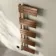Seville Electric Brushed Copper Designer Flat Panel Heated Towel Rail 1600x450mm