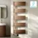 Seville Electric Brushed Copper Designer Flat Panel Heated Towel Rail 1600x600mm