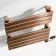 Santorini Electric Brushed Copper Flat Panel Heated Towel Rail 650x400mm