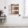 Santorini Electric Brushed Copper Flat Panel Heated Towel Rail 800x600mm