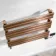 Santorini Electric Brushed Copper Flat Panel Heated Towel Rail 800x600mm
