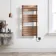 Santorini Electric Brushed Copper Flat Panel Heated Towel Rail 1200x600mm