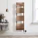 Santorini Electric Brushed Copper Flat Panel Heated Towel Rail 1600x450mm