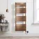 Santorini Electric Brushed Copper Flat Panel Heated Towel Rail 1600x600mm