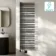 Cannes Electric Matt Black Designer Heated Towel Rail 1600x500mm