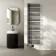 Cannes Electric Matt Black Designer Heated Towel Rail 1600x500mm