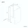 Copenhagen Easy Clean 8mm Wet Room Shower Glass Panel 1400mm & 250mm Return Panel