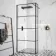 Munich Matt Black Grid 8mm Wet Room Shower Glass 900mm & 250mm Return Panel