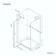 Vienna Matt Black Easy Clean 8mm Hinged Shower Enclosure 1100x800mm