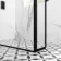Munich Matt Black Framed 8mm Walk In Shower Enclosure 800mm & 800mm Glass with Pivotal Return Panel