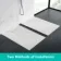 Berlin Rectangular Matt White Slate Effect SMC Composite Shower Tray 1000x900mm