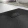Berlin Rectangular Matt Black Slate Effect SMC Composite Shower Tray 1200x700mm