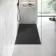 Berlin Rectangular Matt Black Slate Effect SMC Composite Shower Tray 1400x800mm