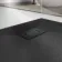Berlin Rectangular Matt Black Slate Effect SMC Composite Shower Tray 1500x800mm