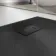 Berlin Rectangular Matt Black Slate Effect SMC Composite Shower Tray 1600x800mm