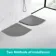 Berlin Quadrant Dark Grey Slate Effect SMC Composite Shower Tray 800x800mm